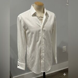 Hugo Boss Elegant White Dress Shirt